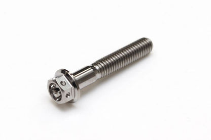 チタン フランジボルト 半ネジ ワイヤリング穴あり M6×P1.00 35mm(L) レーススペック