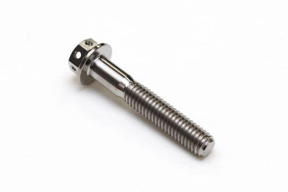 チタン フランジボルト 半ネジ ワイヤリング穴あり M6×P1.00 35mm(L) レーススペック