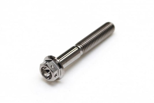 チタン フランジボルト 半ネジ ワイヤリング穴あり M6×P1.00 40mm(L) レーススペック
