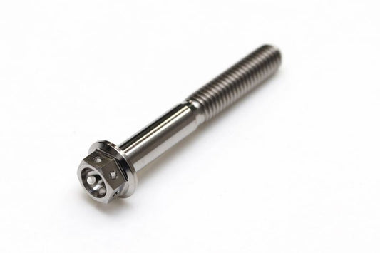 チタン フランジボルト 半ネジ ワイヤリング穴あり M6×P1.00 45mm(L) レーススペック