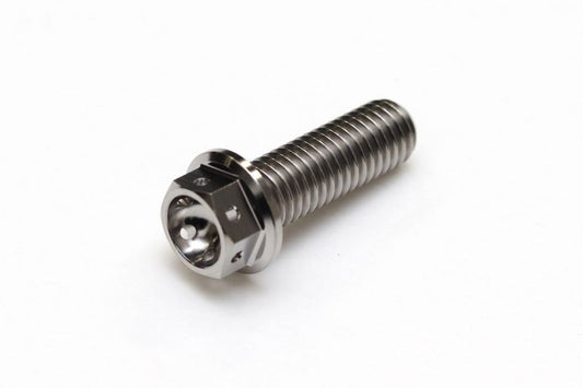 チタン フランジボルト 全ネジ ワイヤリング穴あり M8×P1.25 25mm(L) レーススペック