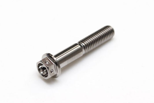 チタン フランジボルト 半ネジ ワイヤリング穴あり M8×P1.25 50mm(L) レーススペック