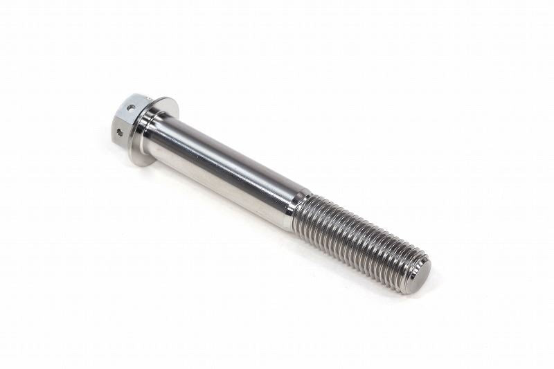 チタン フランジボルト 半ネジ ワイヤリング穴あり M10×P1.25 70mm(L) レーススペック