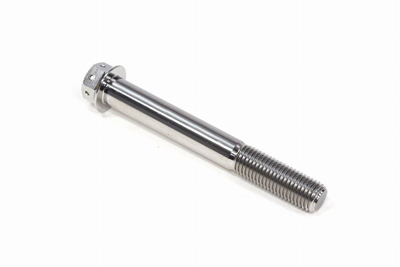 チタン フランジボルト 半ネジ ワイヤリング穴あり M10×P1.25 80mm(L) レーススペック