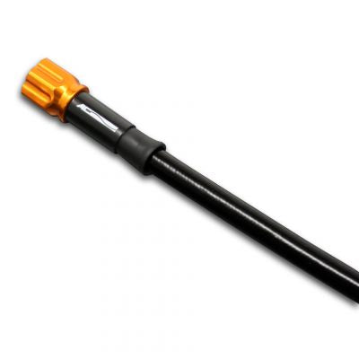 メッシュ ブレーキホース ホース全長 660mm ユニバーサルホース ブラック ゴールド