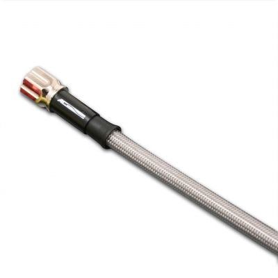 メッシュ ブレーキホース ホース全長 2460mm ユニバーサルホース クリア メッキ