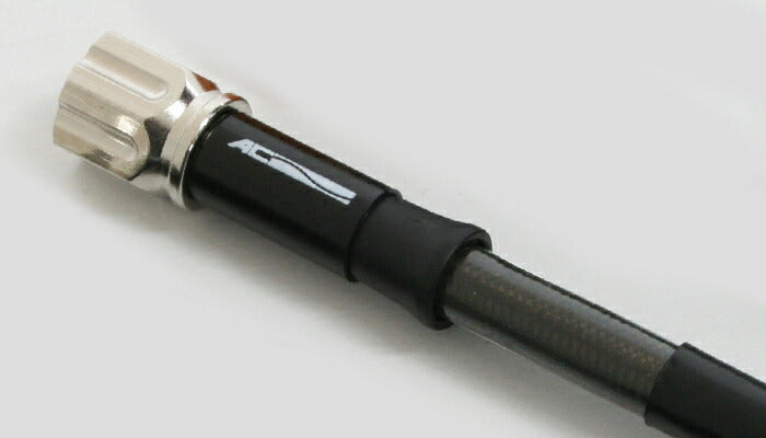 Mesh Brake Hose, Total Hose Length 1435mm, Universal Hose / Guide Included, Smoked Plating