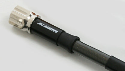 Mesh Brake Hose, Total Hose Length 1435mm, Universal Hose / Guide Included, Smoked Plating
