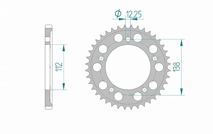 VTR1000F XL1000V CBR900RR ホーネット900 スプロケット リア 525-43 アルミ ハードアルマイト 1枚