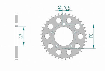 バンディット250 スプロケット リア 520-48 アルミ ハードアルマイト 1枚