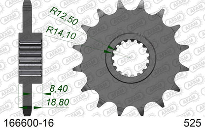 F650GS F700GS F800GS Sprocket Front 525-16 1pc