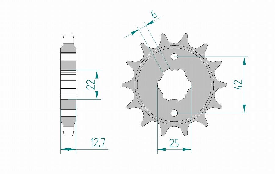 CB750Four スプロケット フロント 530-18 スチール 1枚