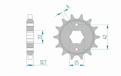 CB750Four スプロケット フロント 530-18 スチール 1枚