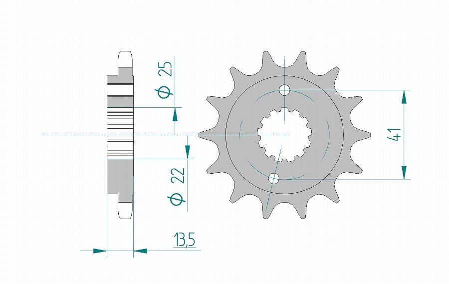 VRX400 Steed 400/600 Shadow 400 Front Sprocket 525-15 Steel 1 pc.