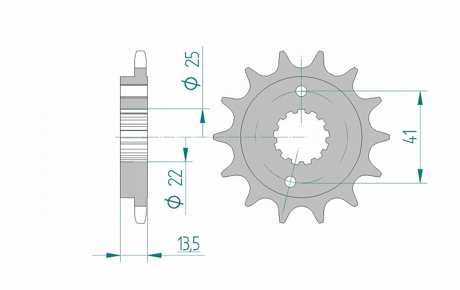 Shadow 400 Sprocket Front 520-16 Steel 1pc