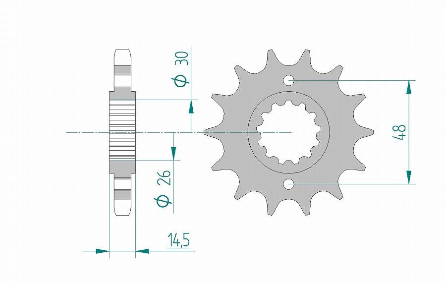 CB1300SF CBR1100XX CBX750F Sprocket Front 530-14 Steel 1 piece