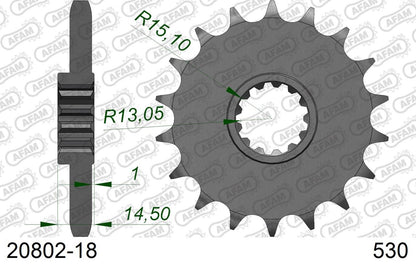 CB1100EX スプロケット フロント 530-18 1枚