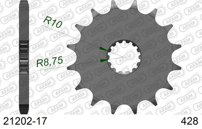 DT125R DragStar 125 Sprocket Front 428-17 1pc