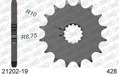 DT125R ドラッグスター125 スプロケット フロント 428-19 1枚