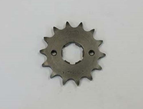 TW200/225 Sprocket, Front, 428-14, Steel, 1 piece