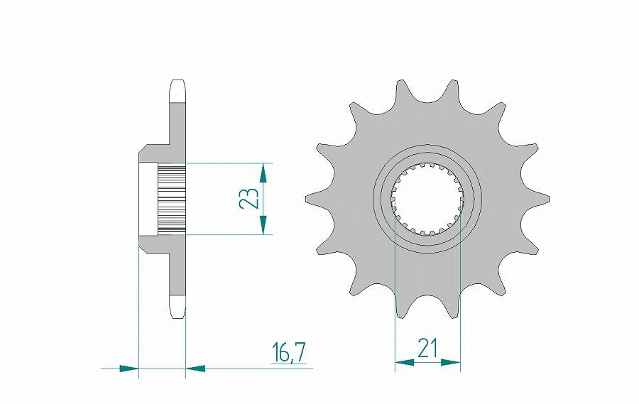 XJR400/R/S XJ6ディバージョン スプロケット フロント 520-15 スチール 1枚