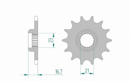 XJR400/R/S XJ6ディバージョン スプロケット フロント 520-15 スチール 1枚