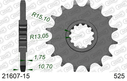 MT-07 MT-09 FZ8 スプロケット フロント 525-15 1枚