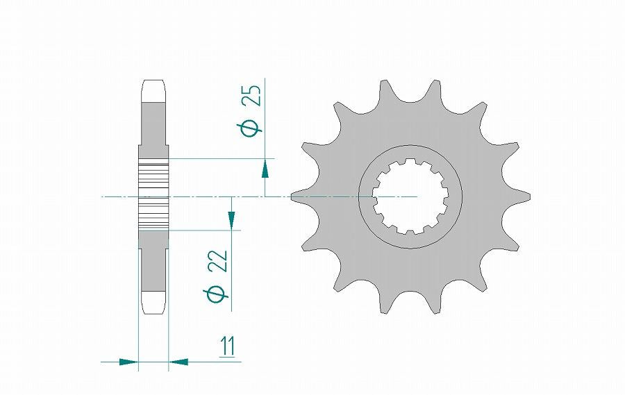 YZF-R6 Sprocket Front 532-15 Steel 1pc