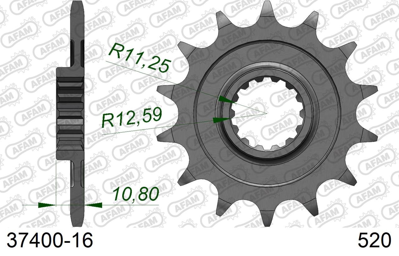 SXV450/550 RXV450/550 Front Sprocket 520-16 1pc