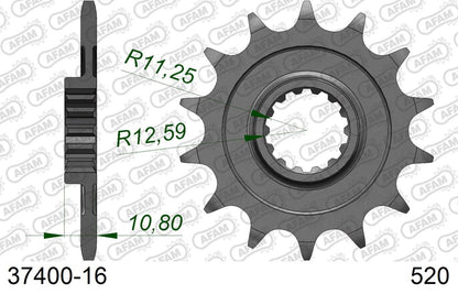 SXV450/550 RXV450/550 Front Sprocket 520-16 1pc