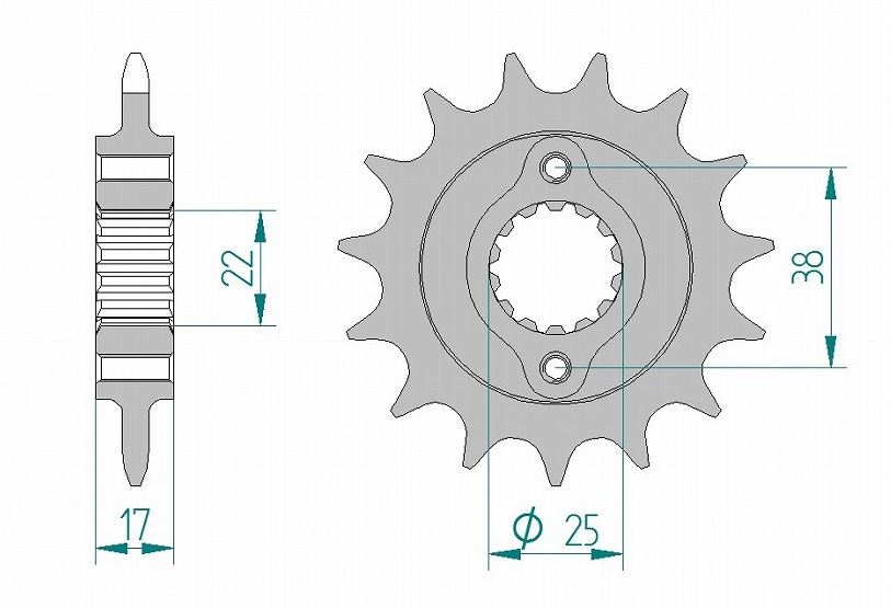 Monster 900 Sprocket Front 520-15 Steel 1pc