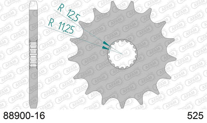 ボンネビルT120 スラクストン1200/R スプロケット フロント 525-16 1枚