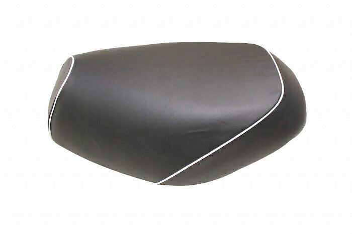 Domestic Seat Cover Black/White Piping, Replacement Type, Sepia