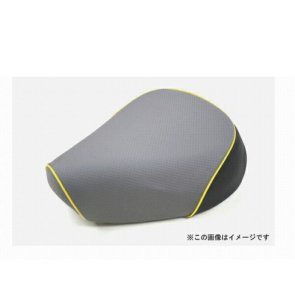 国産 シートカバー エンボスグレー/黄・Fパイピング 被せタイプ トゥデイ (AF61)