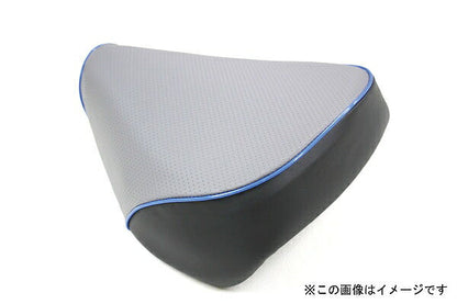 Domestic Seat Cover, Embossed Gray/Blue Piping, Replacement Type, Address V125/G (CF46/4E)