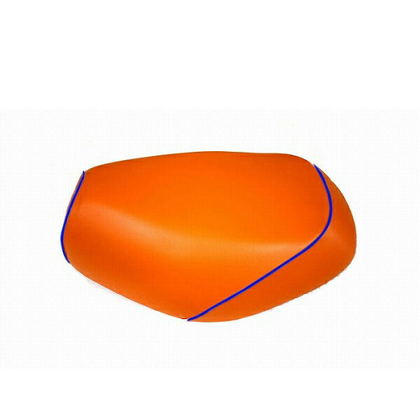 Domestic Seat Cover, Orange/Blue Piping, Slip-on Type, Sepia