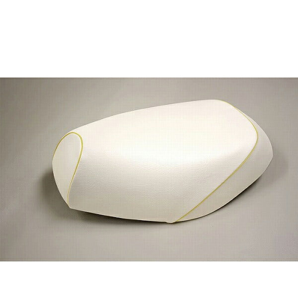 Domestic Seat Cover White/Yellow Piping Reupholstery Type Live Dio (AF34/35)