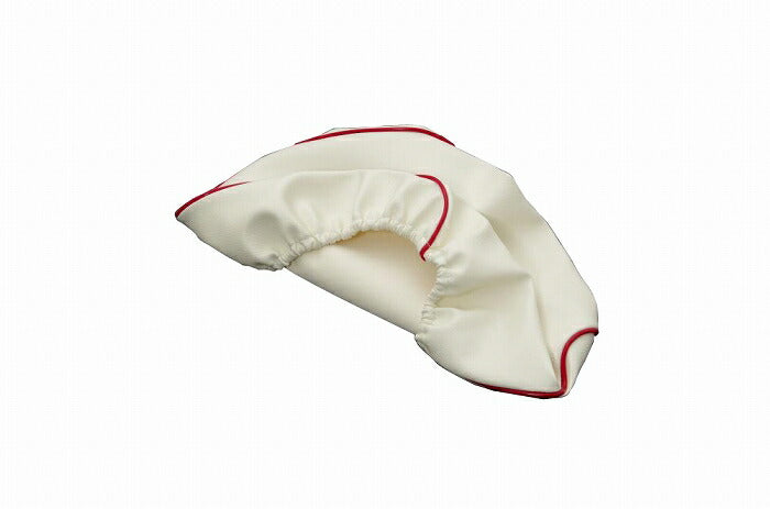 Domestic Seat Cover White/Red Piping Reupholstering Type Address V50 (CF42/44A) 4-stroke