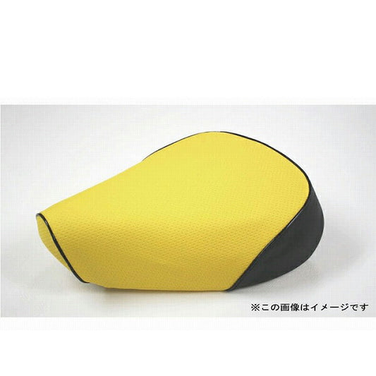 国産 シートカバー エンボスイエロー/黒パイピング 張替タイプ レッツ (CA1KA) 外タンク