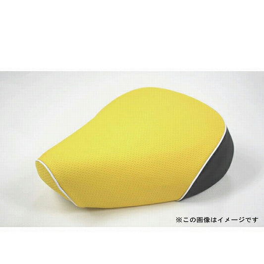 国産 シートカバー エンボスイエロー/白パイピング 被せタイプ レッツ5