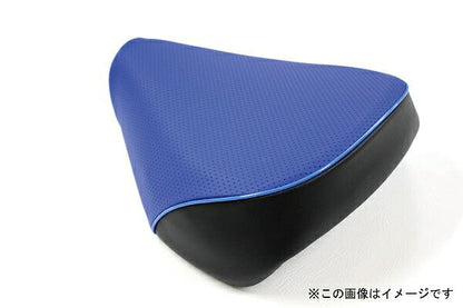 国産 シートカバー エンボスブルー/青パイピング 被せタイプ タクト (AF30)