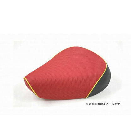 Domestic Seat Cover Embossed Red/Yellow Piping Slip-on Type Scoopy (AF55)