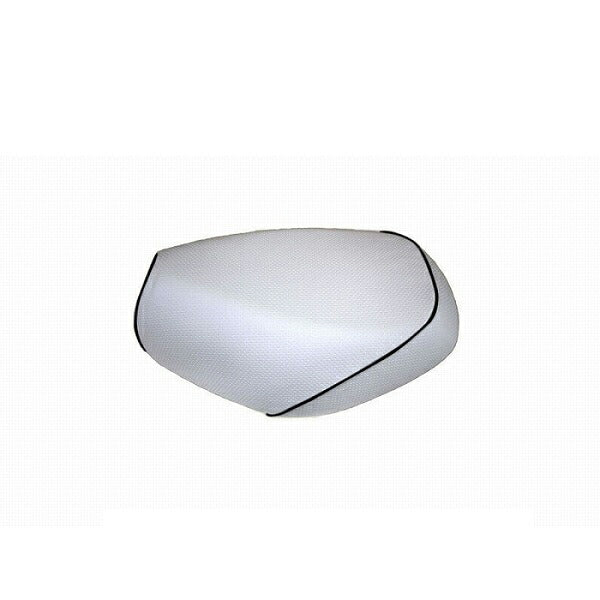 国産 シートカバー エンボスホワイト/黒パイピング 被せタイプ タクト (AF24)