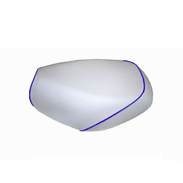 Domestic Seat Cover Embossed White/Blue Piping Recover Type for Smart Dio/Z4 (AF56)