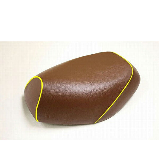 Domestic Seat Cover, Brown/Yellow Piping, Cover Type, Address V125S (CF4MA)
