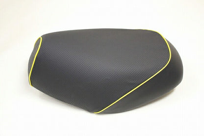 Domestic Seat Cover Embossed Black/Yellow Piping Reupholstering Type Giorno Crea (AF54)