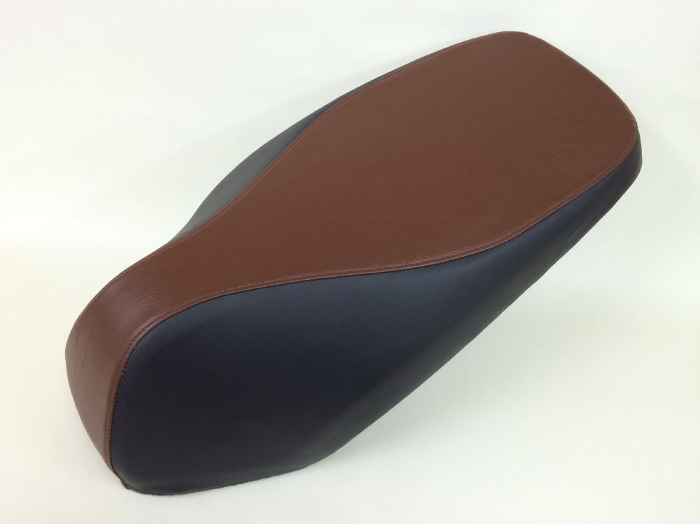 Domestic Seat Cover Brown/Black Two-tone/Clear Stitch Upholstery Type KSR50/80 (KMX50B/80B)