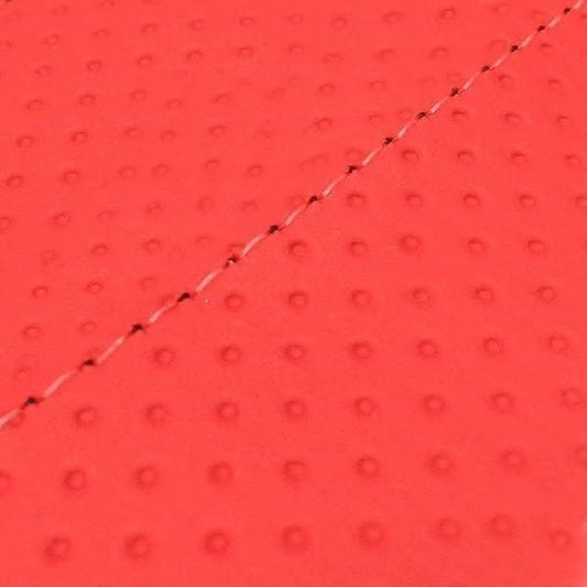 Domestic Seat Cover Embossed Red/Clear Stitch Replacement Type Address V50 (2-stroke)