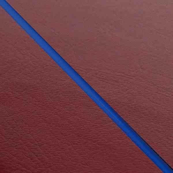 Domestic Seat Cover Wine Red / Blue Piping Recover Type Address V50 (2-stroke)