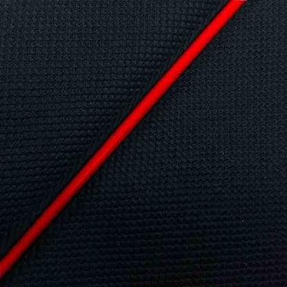 Domestic seat cover, Suberanu Black/Red piping, replacement type, Address V50 (2-stroke)